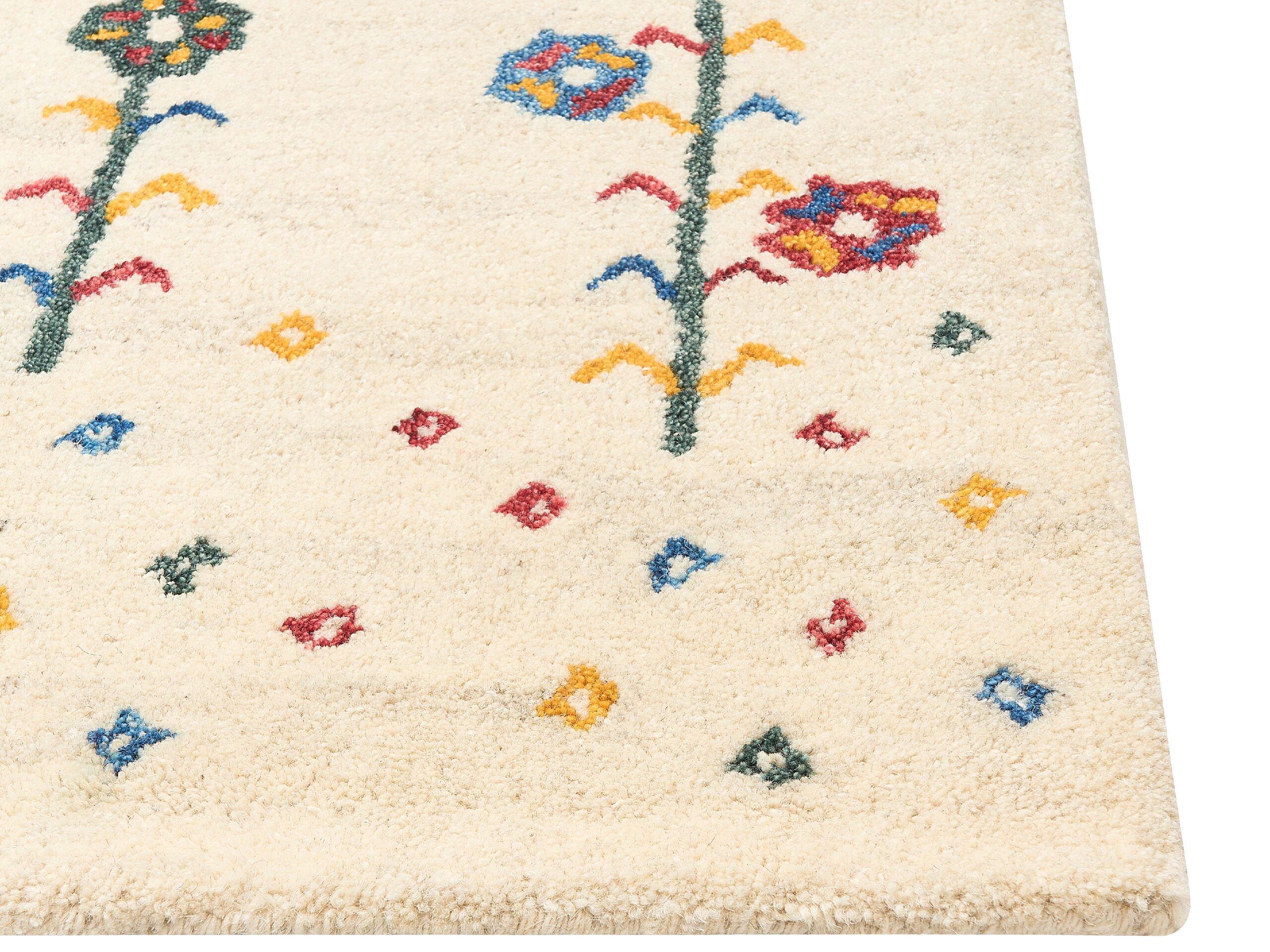 Beliani Tapis en Laine Boho HUSUNLU  