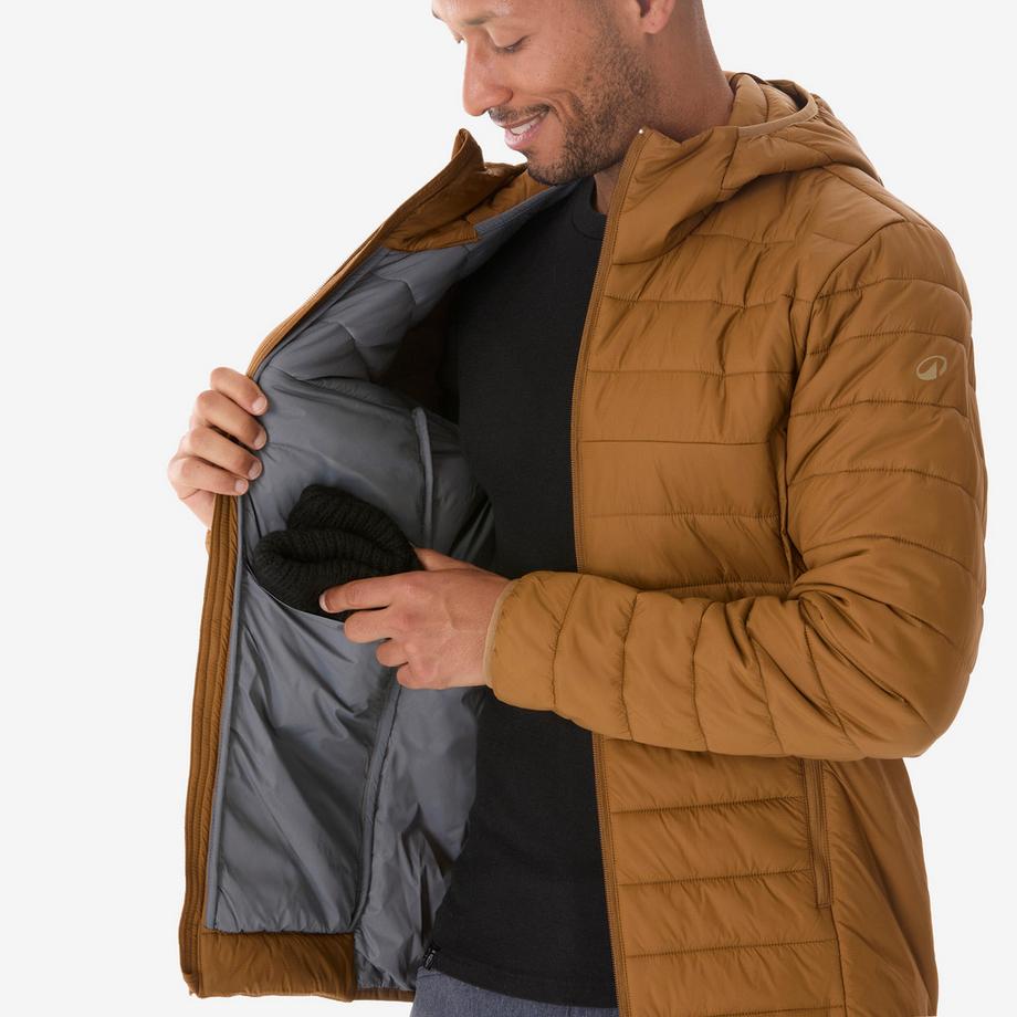 QUECHUA MH500 Daunenjacke mit Kapuze  