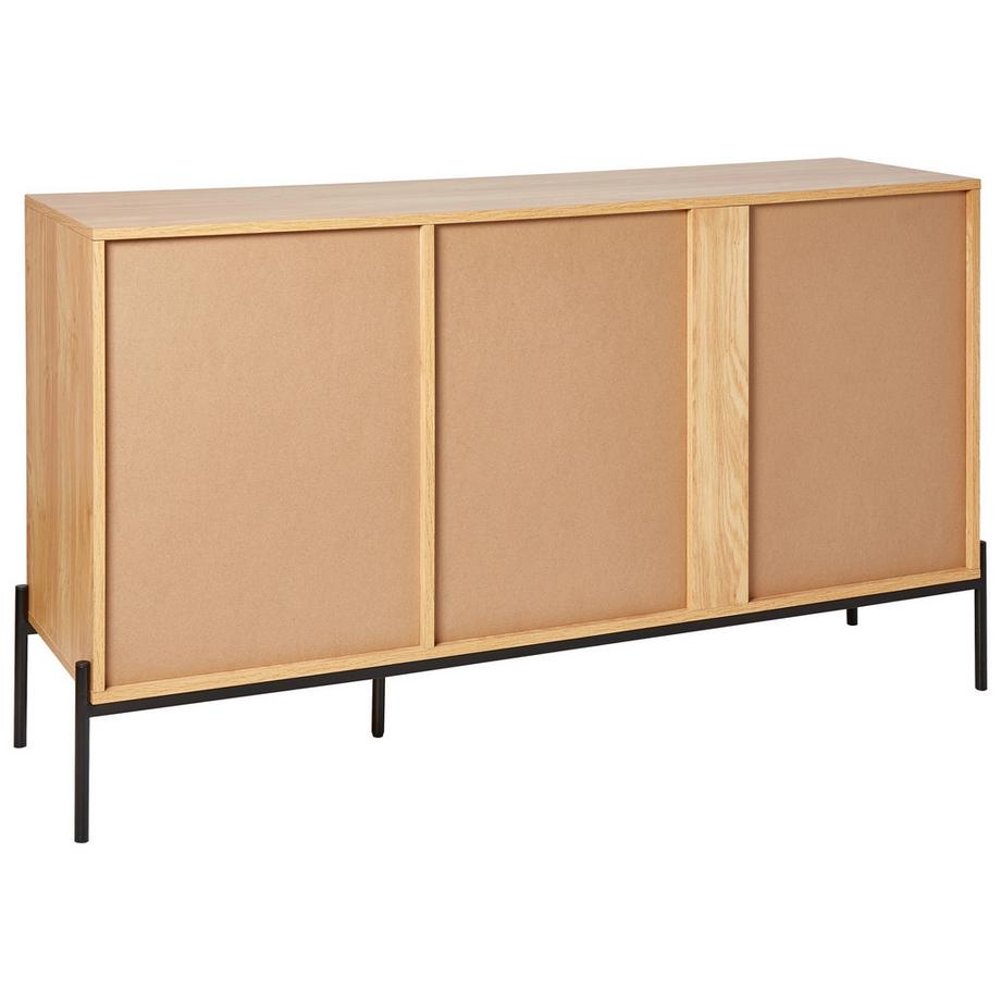 Beliani Commode 2 portes en Panneau de particules de bois  ARIZONA  