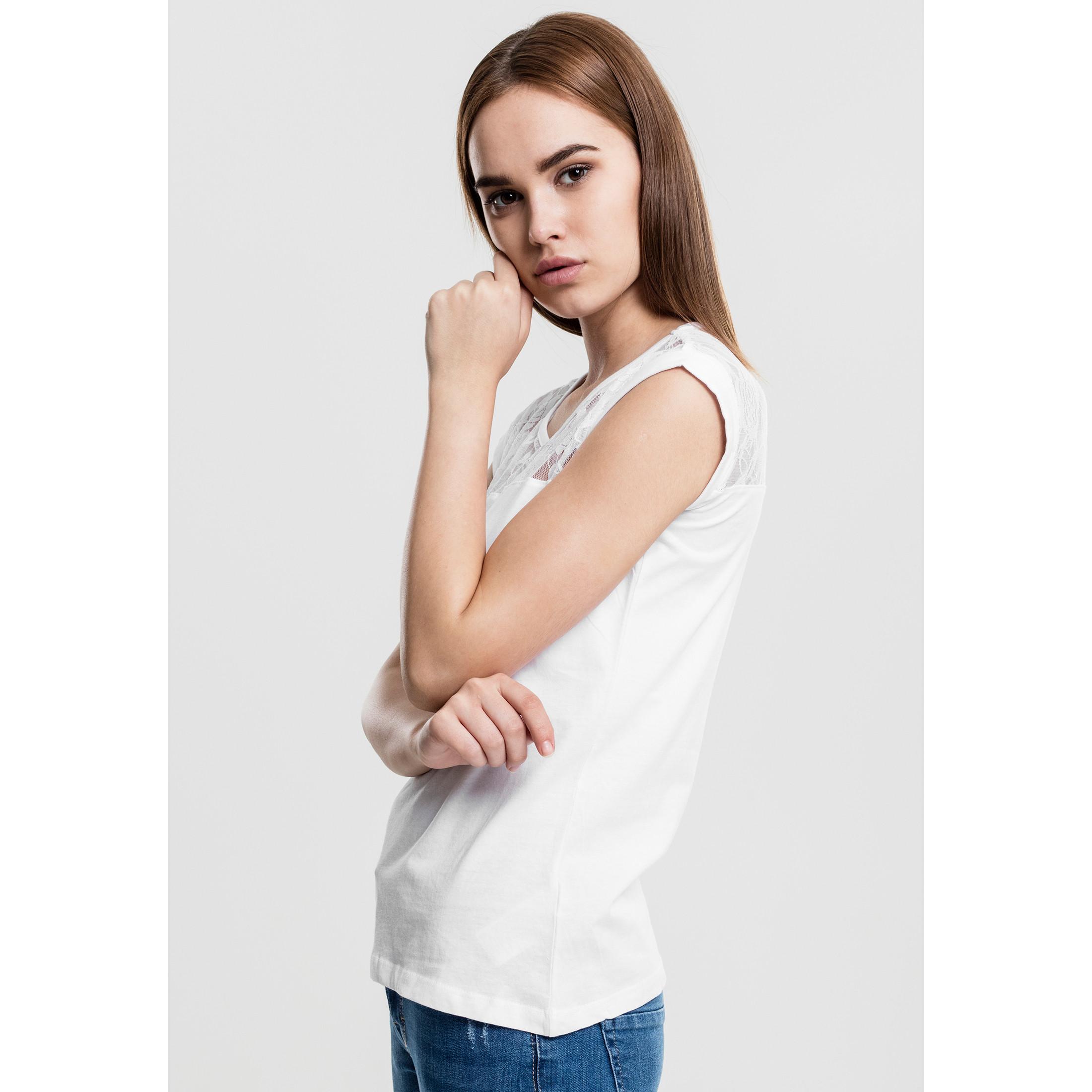 URBAN CLASSICS  t-hirt urban claic top lace 