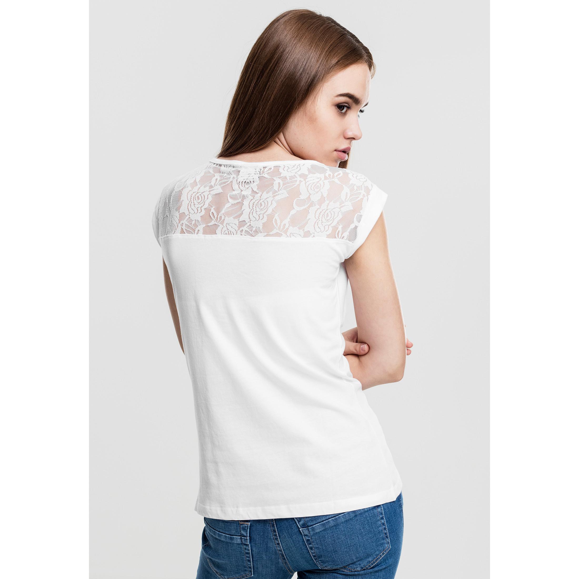 URBAN CLASSICS  t-hirt urban claic top lace 