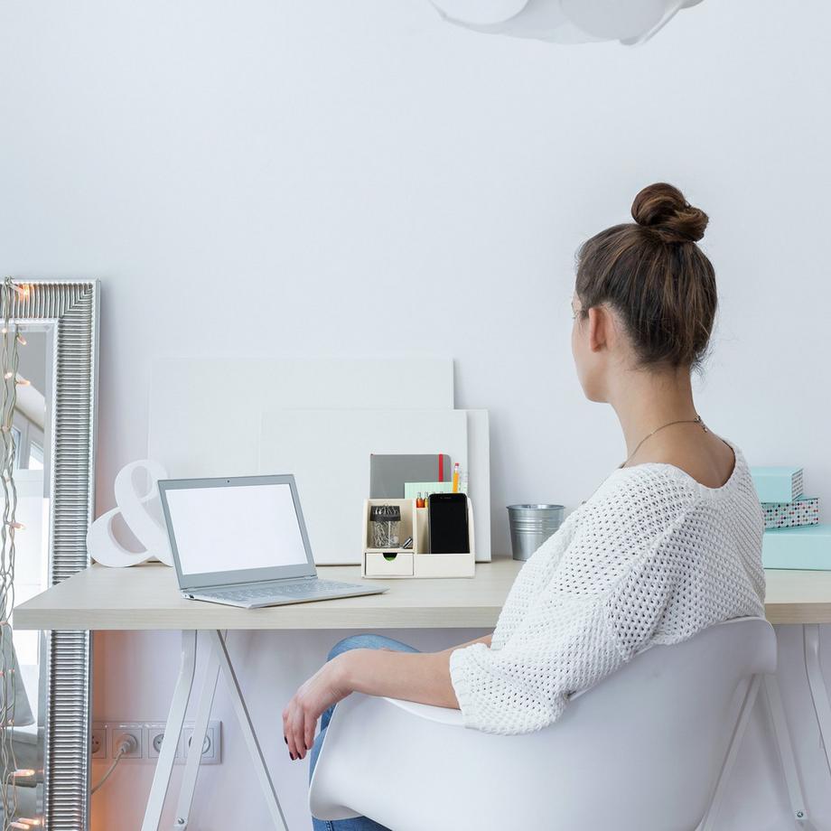 B2X Schreibtisch-Organizer Kunstleder  