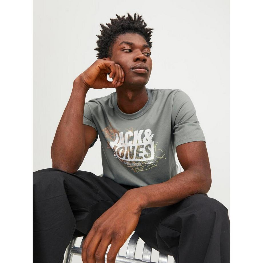 JACK & JONES Maglietta Map Logo  