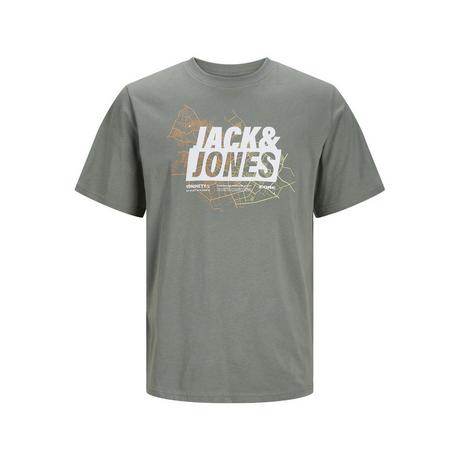 JACK & JONES  T-Shirt Map Logo 