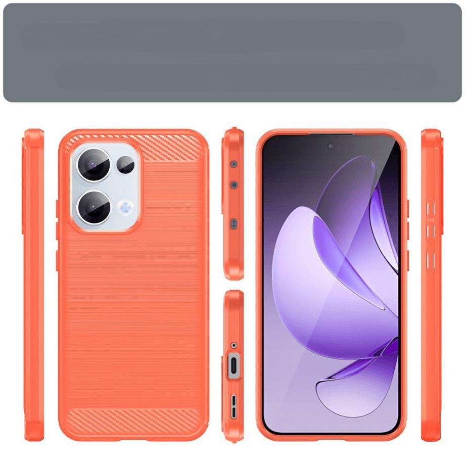 Cover-Discount  OPPO Reno13  - Cover in look metallo carbonio 