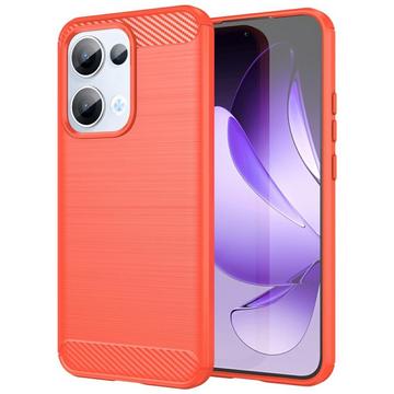 OPPO Reno13  - Cover in look metallo carbonio