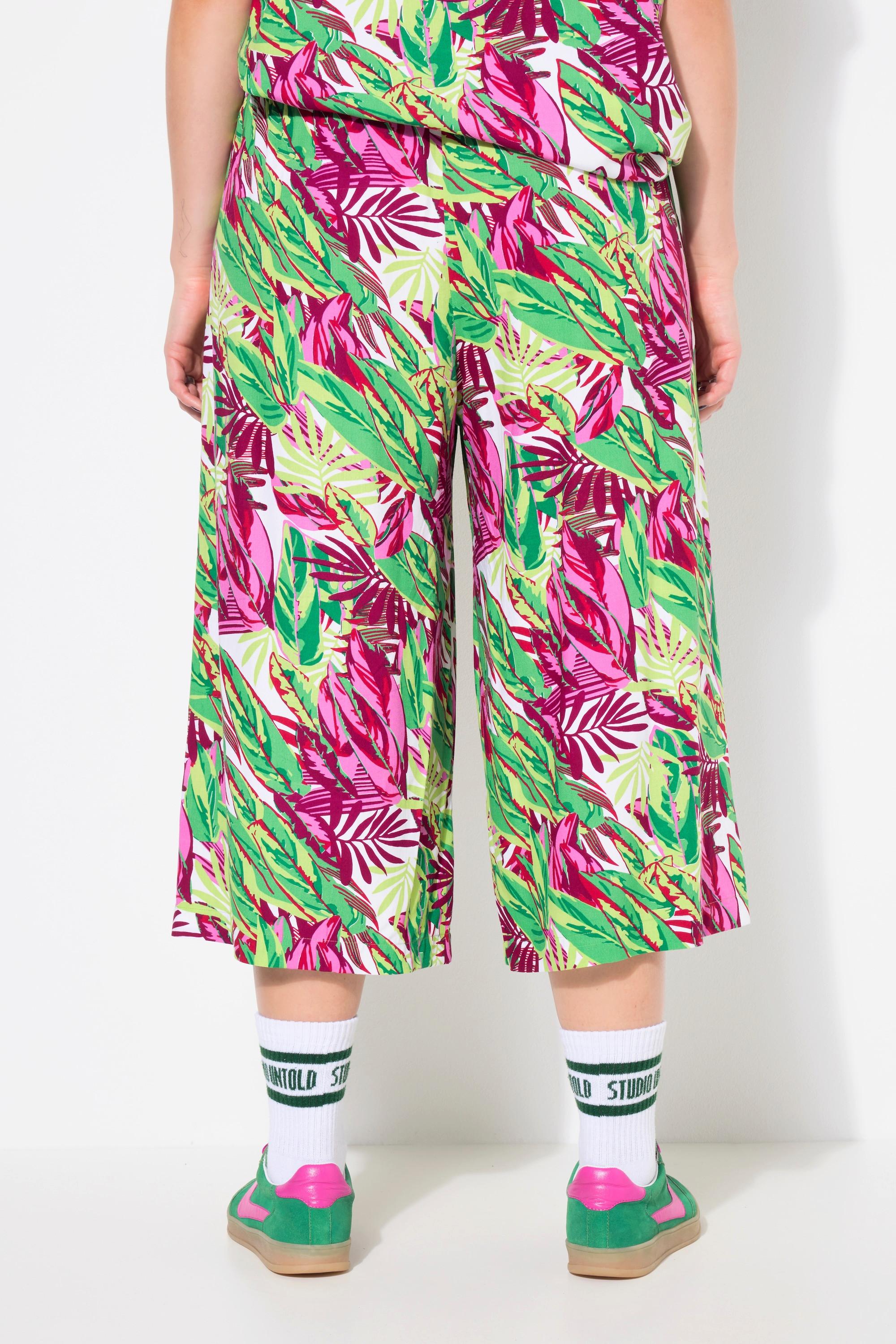 Studio Untold Jupe-culotte Wide Legs Imprimé Jungle  
