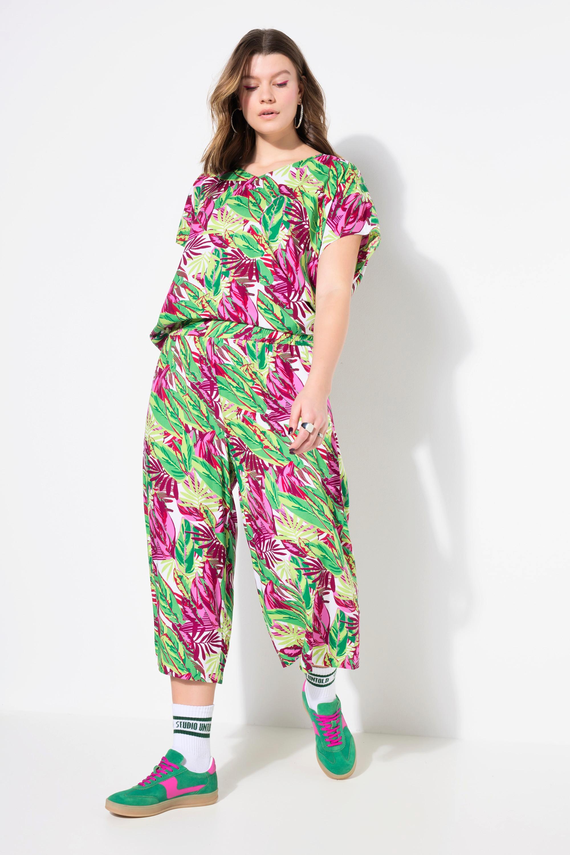 Studio Untold Jupe-culotte Wide Legs Imprimé Jungle  