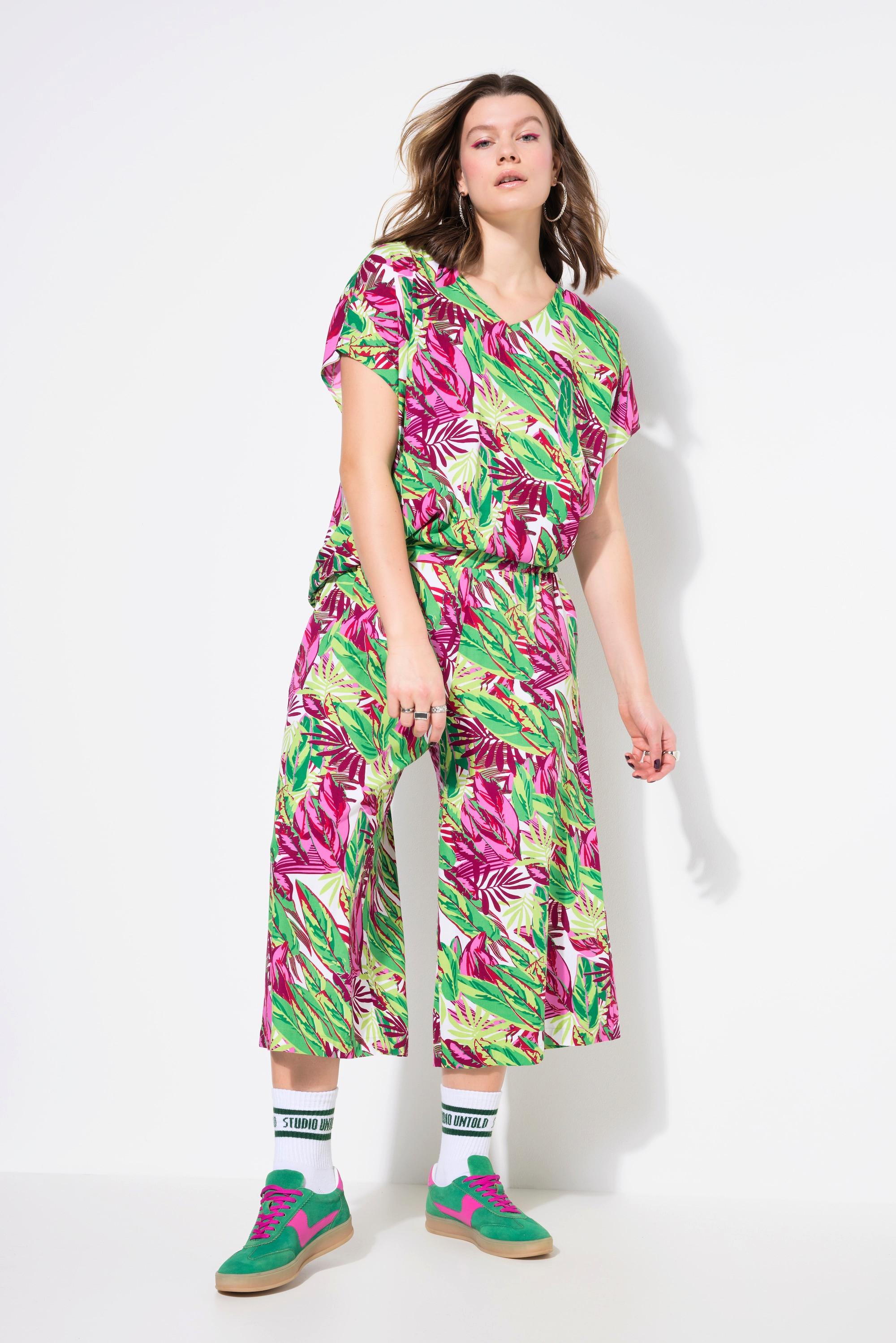 Studio Untold Jupe-culotte Wide Legs Imprimé Jungle  