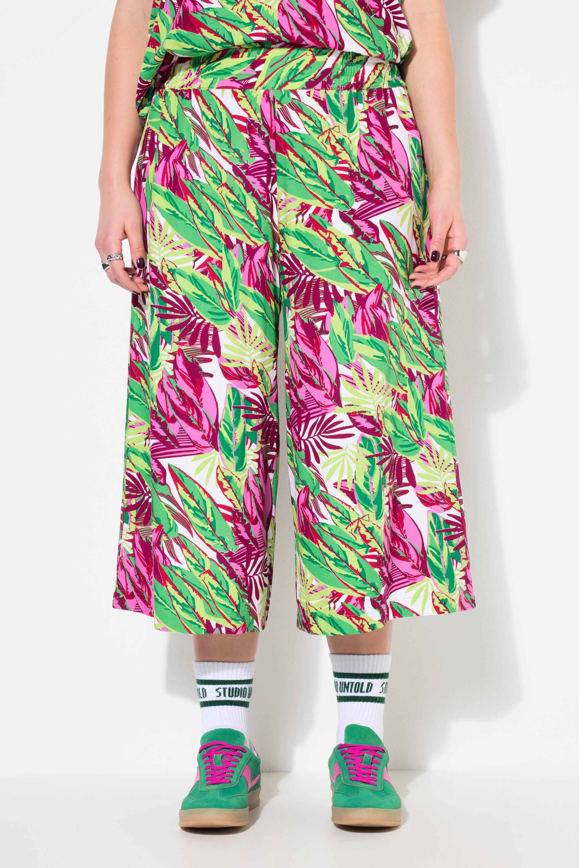Studio Untold Jupe-culotte Wide Legs Imprimé Jungle  