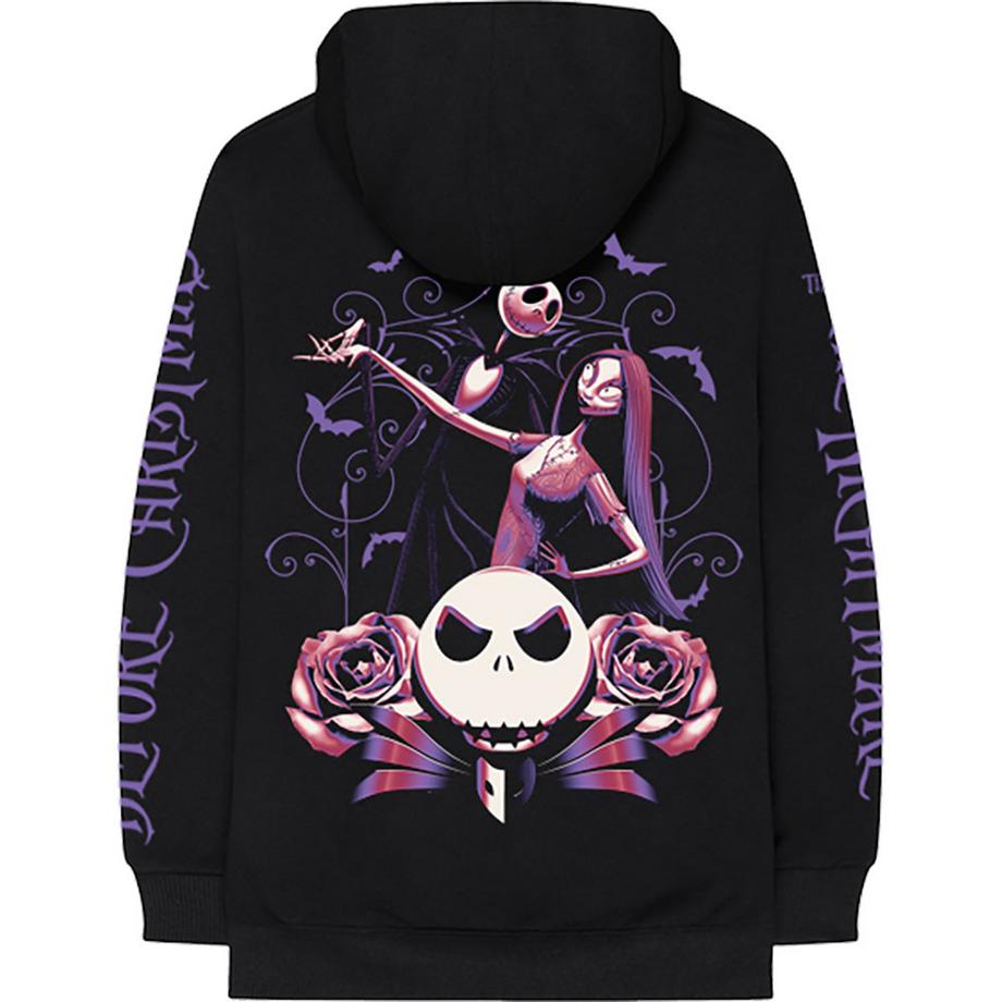 Nightmare Before Christmas Sweat à capuche JUMBO avec imprimé dos et manches  