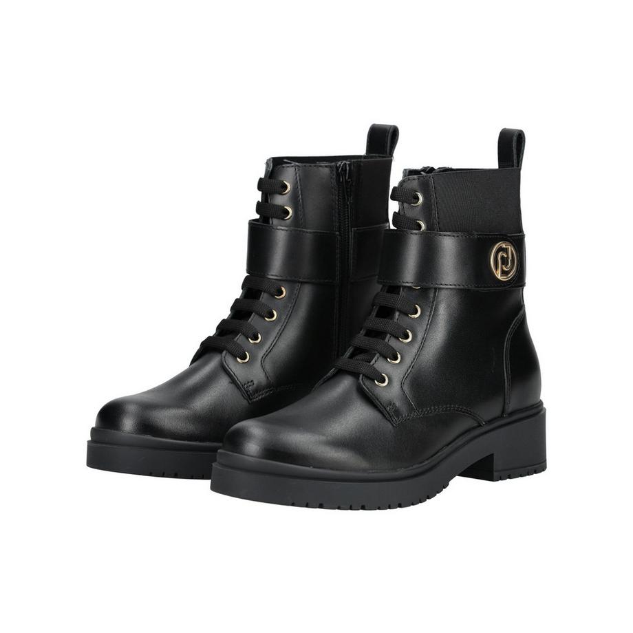 LIU JO Schnürstiefelette mit Logo Applikation  