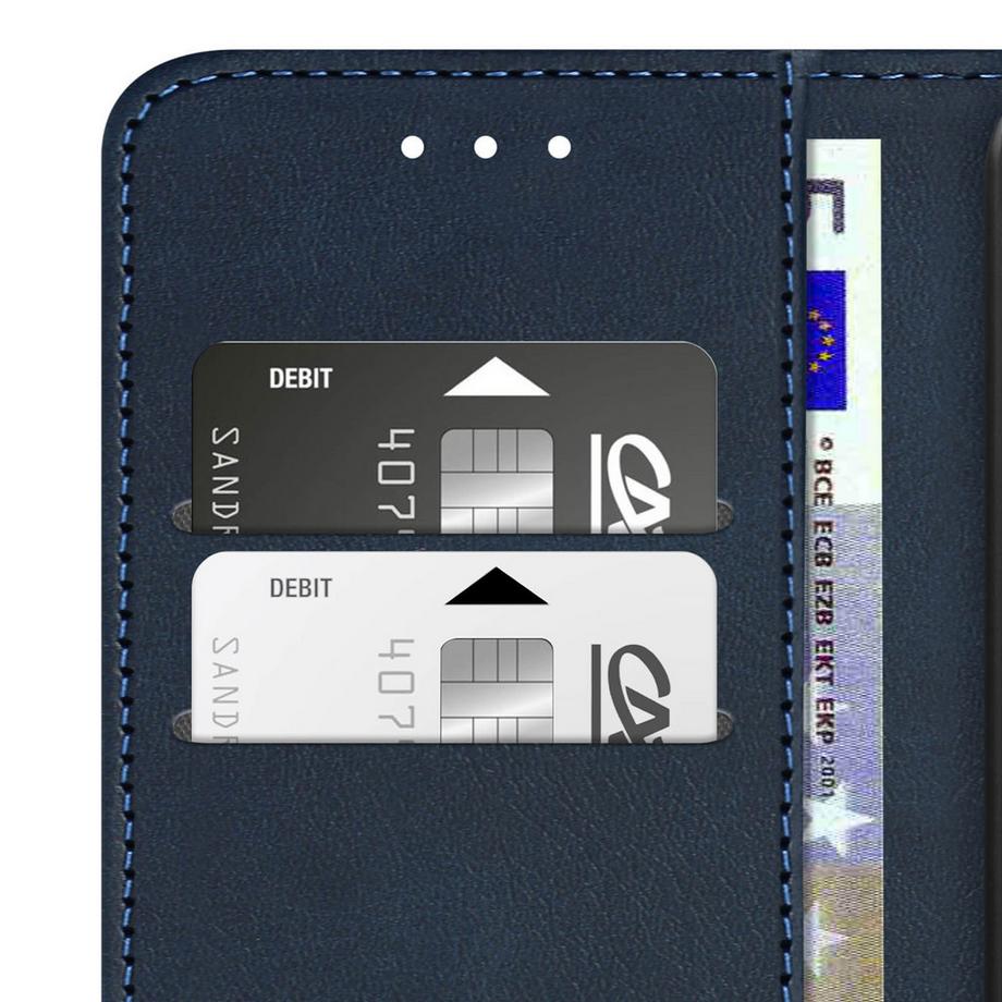 Avizar  Étui Galaxy S24 Portefeuille Bleu 