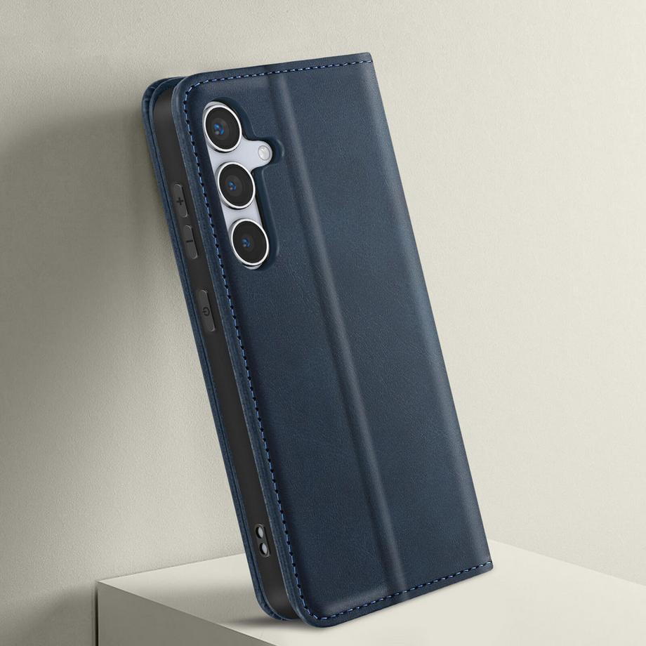 Avizar  Étui Galaxy S24 Portefeuille Bleu 