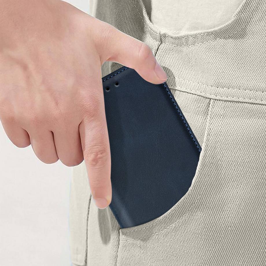 Avizar  Étui Galaxy S24 Portefeuille Bleu 