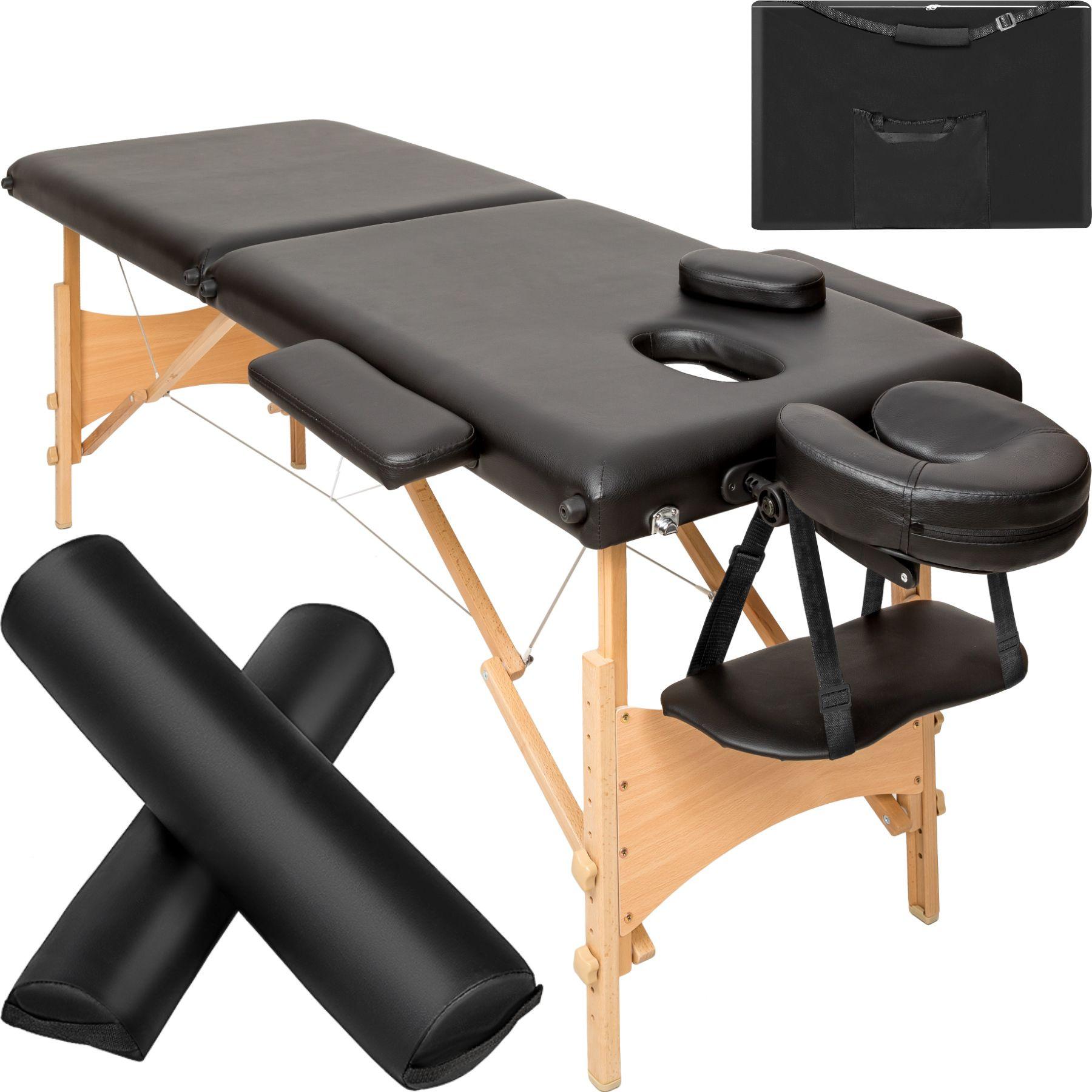 Tectake Ensemble de table de massage Freddi avec rouleaux de massage  