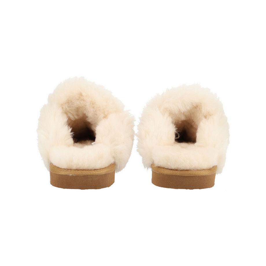 Shepherd Hausschuh mit Veloursleder-Optik und offener Ferse  
