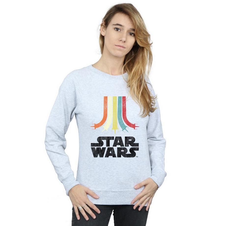STAR WARS Star Wars Sweatshirt Rétro Arc-en-ciel  