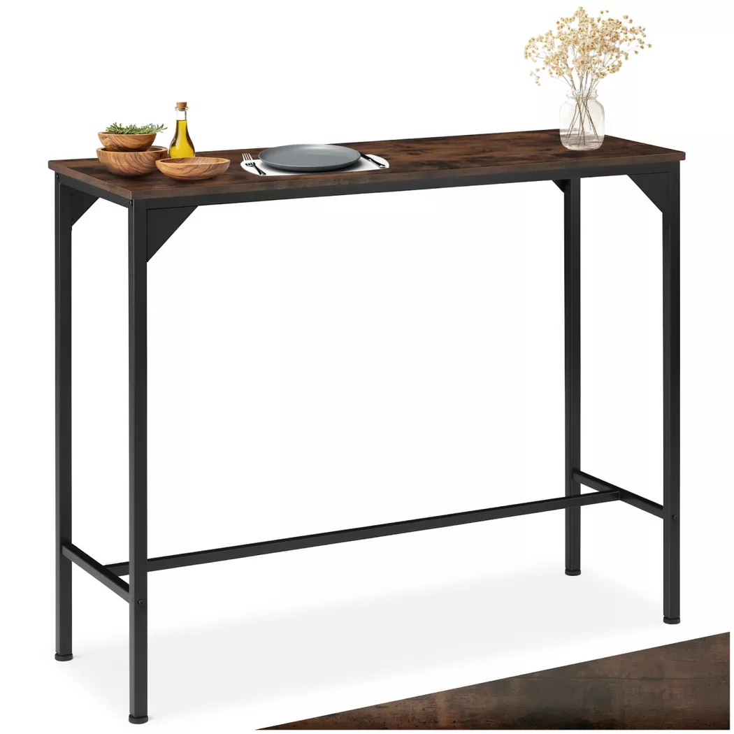 Table de bar style industriel 120 x 40 x 100,5 cm