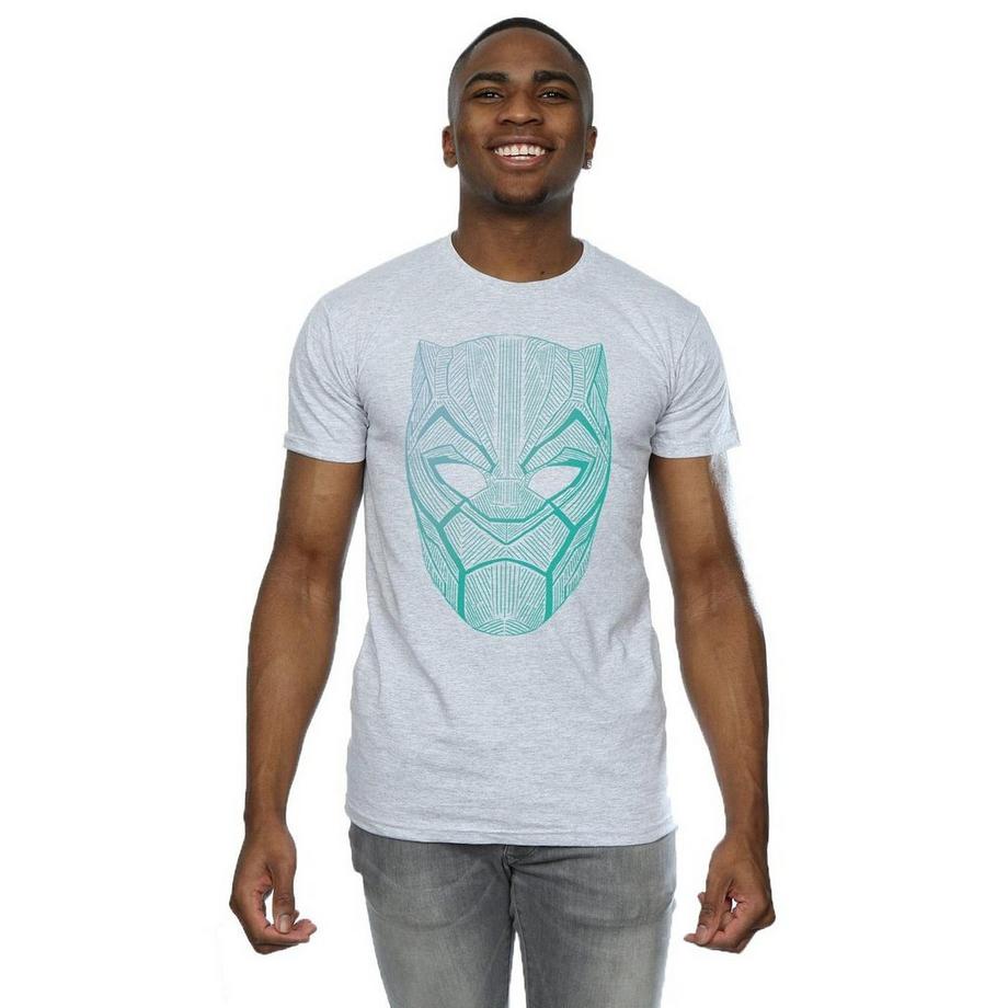 MARVEL Black Panther Mask Graphic Print T-Shirt  