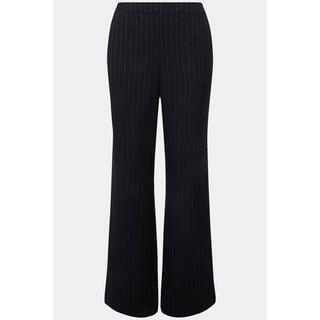 Ulla Popken Pantalon de tailleur Fines Rayures Taille Confortable Jambe Droite  