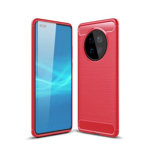 Cover-Discount  Huawei Mate 40 Pro - Metall Carbon Look Gummi Hülle 