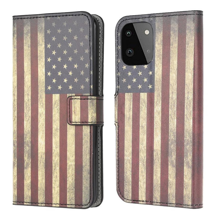Cover-Discount  Galaxy A22 5G - Custodia in pelle Motivo 