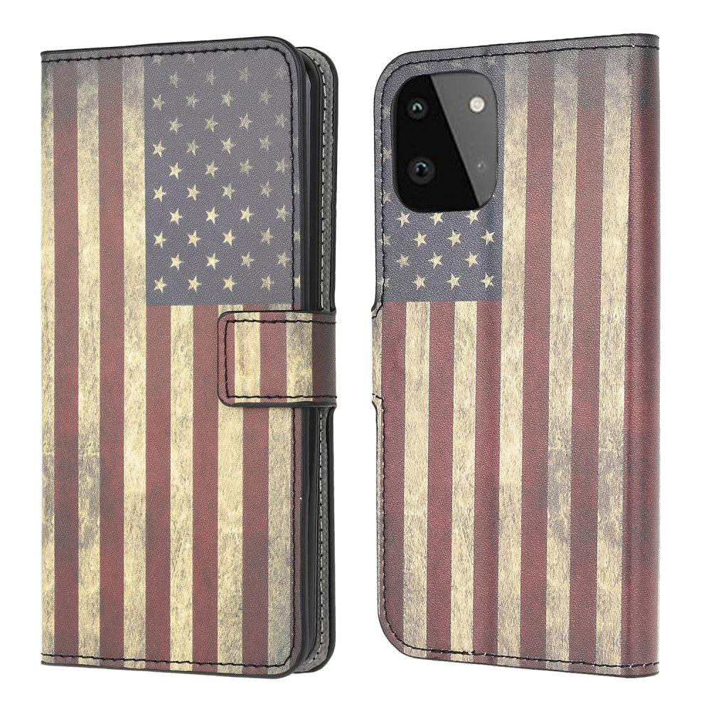 Cover-Discount  Galaxy A22 5G - Custodia in pelle Motivo 