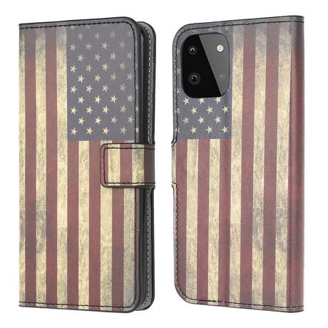 Cover-Discount  Galaxy A22 5G - Custodia in pelle Motivo 