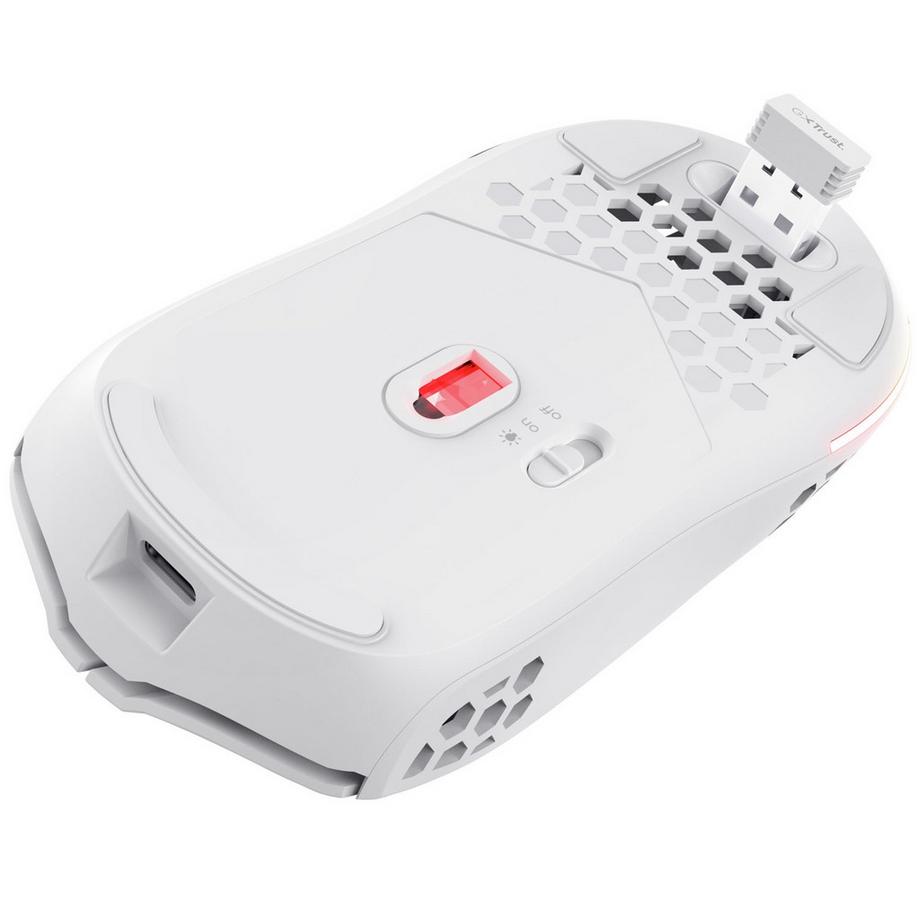 Trust  GXT 929W Helox Kabellose, leichte Gaming-Maus, Weiß 