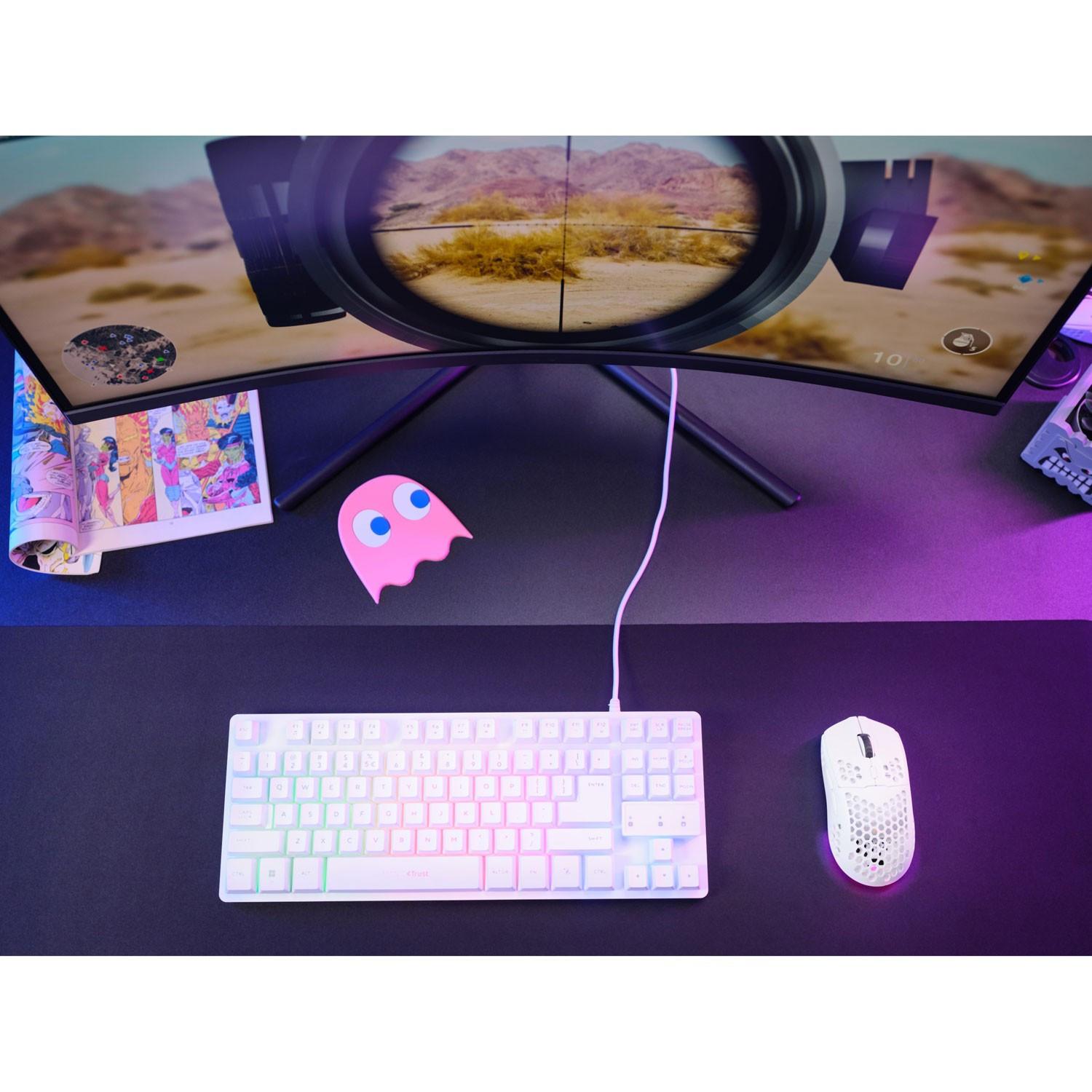 Trust  GXT 929W Helox Kabellose, leichte Gaming-Maus, Weiß 