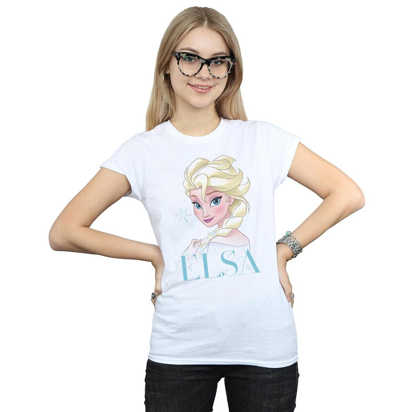 Disney Frozen Elsa T-Shirt Maniche Corte  