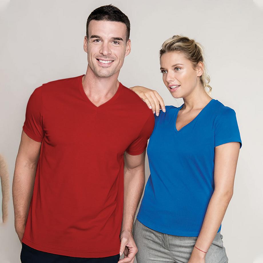Kariban  T-ShirtÀ Manches Courtes Et Col En V Coupe Cintrée 