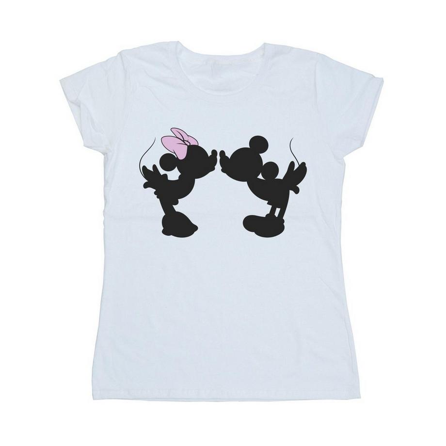 Disney Mickey et Minnie Silhouette Baiser T-Shirt  