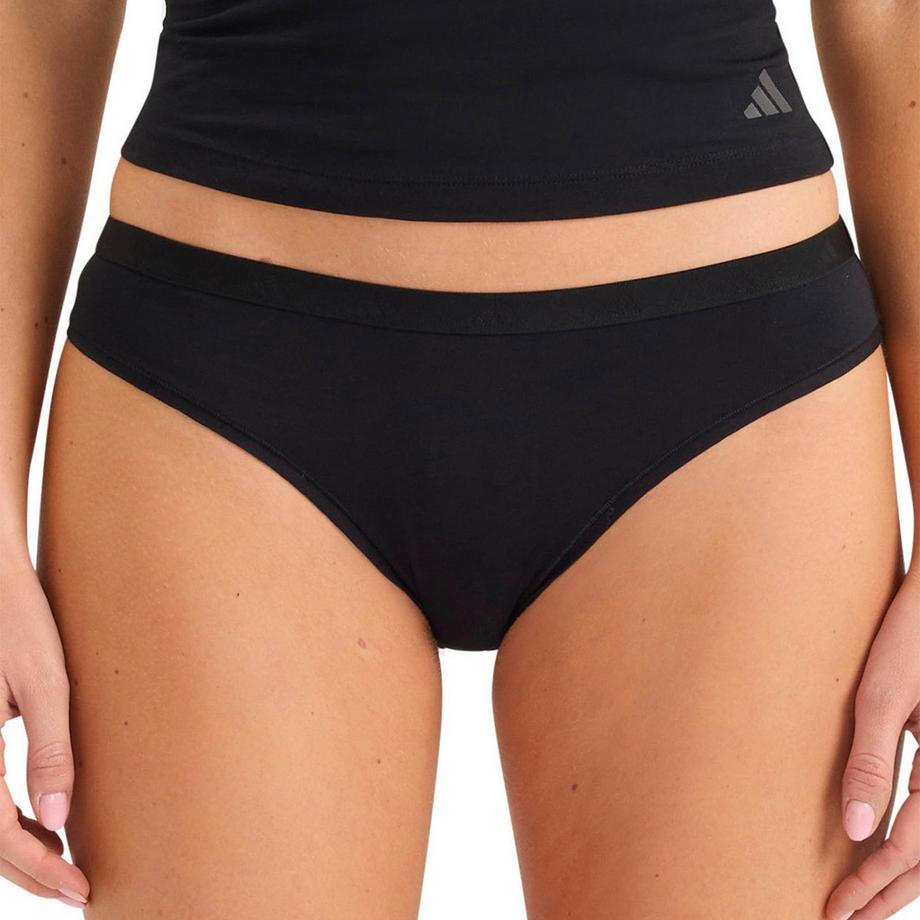 adidas Slip Bikini Taille Basse Coton Stretch Sport Active Essentials 3 Pack  