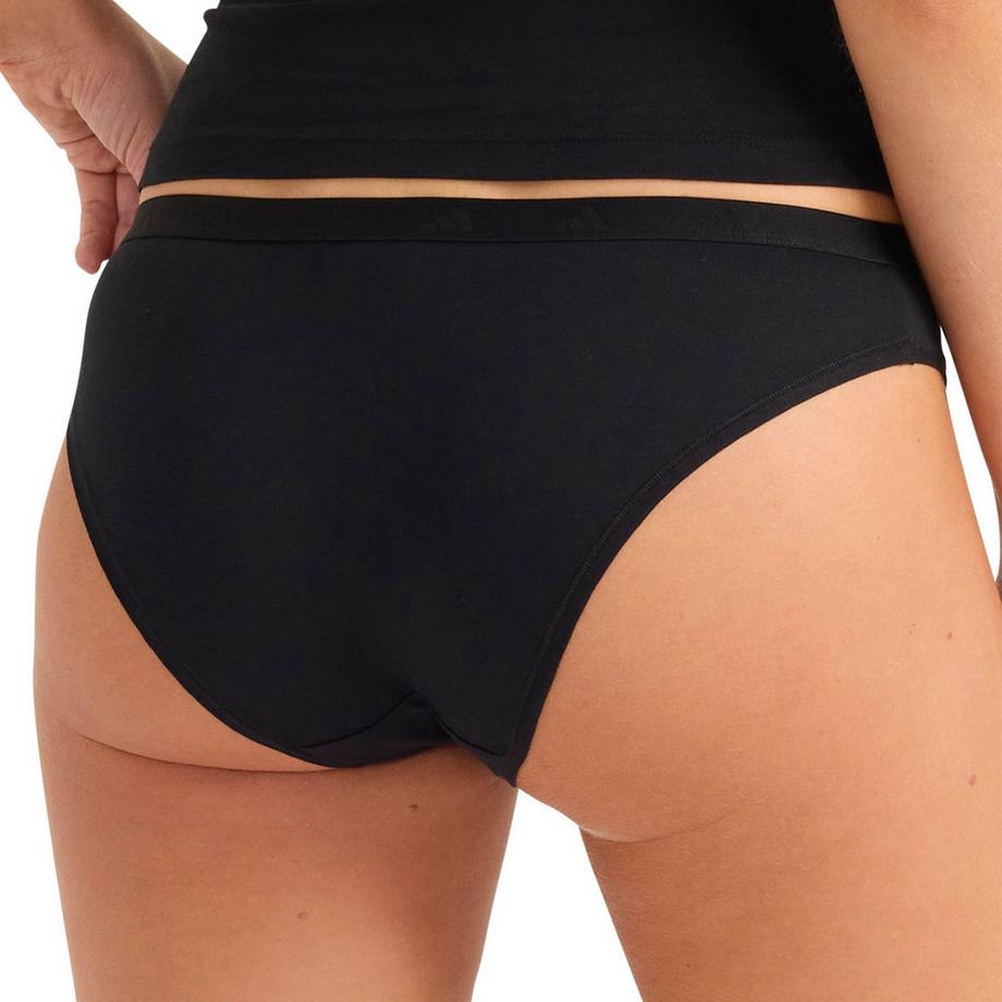 adidas Slip Bikini Taille Basse Coton Stretch Sport Active Essentials 3 Pack  