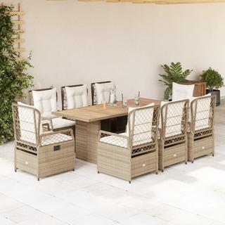 VidaXL set da pranzo da giardino Polirattan  