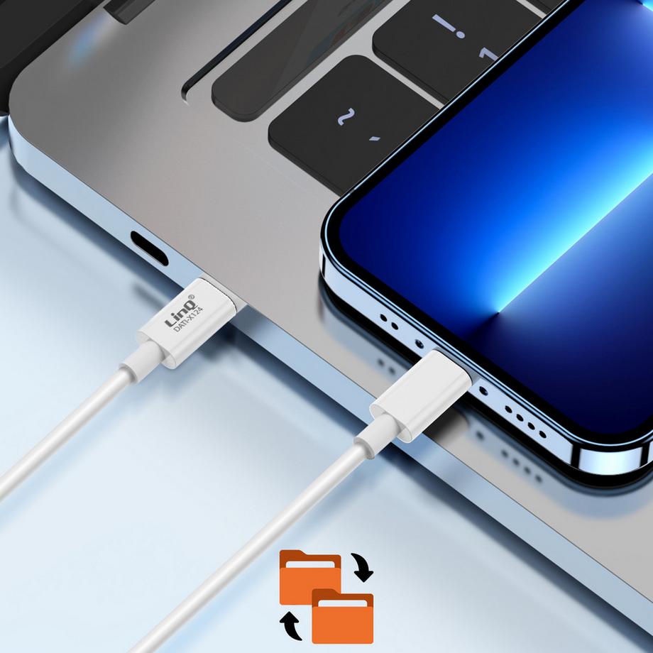 Avizar  USB-C / Lightning Kabel LinQ, Weiß 