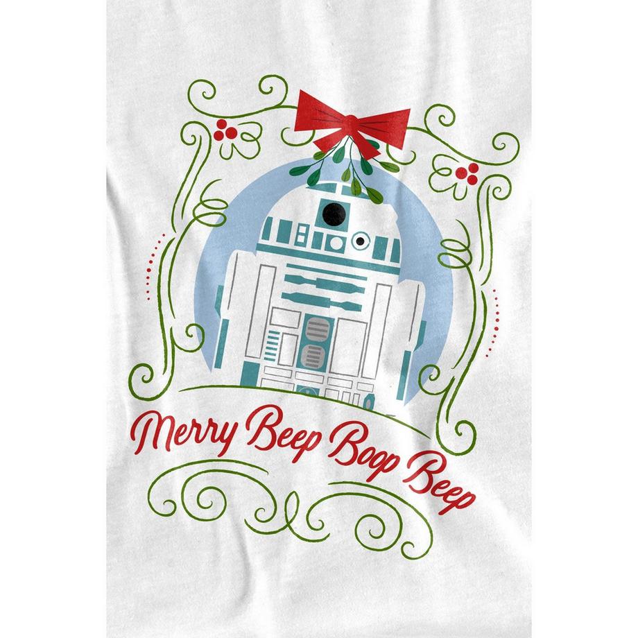 STAR WARS  Merry Beep Boop Beep TShirt  weihnachtliches Design 
