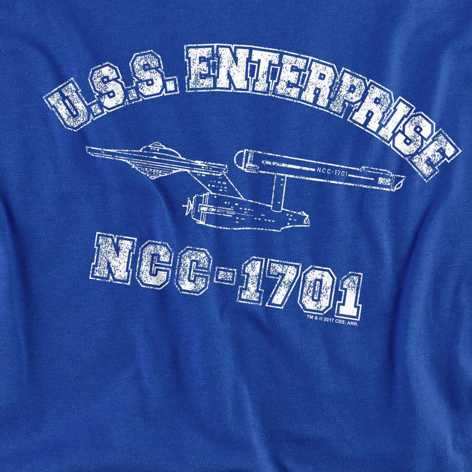 Star Trek Enterprise Athletic T-Shirt Maniche Lunghe  