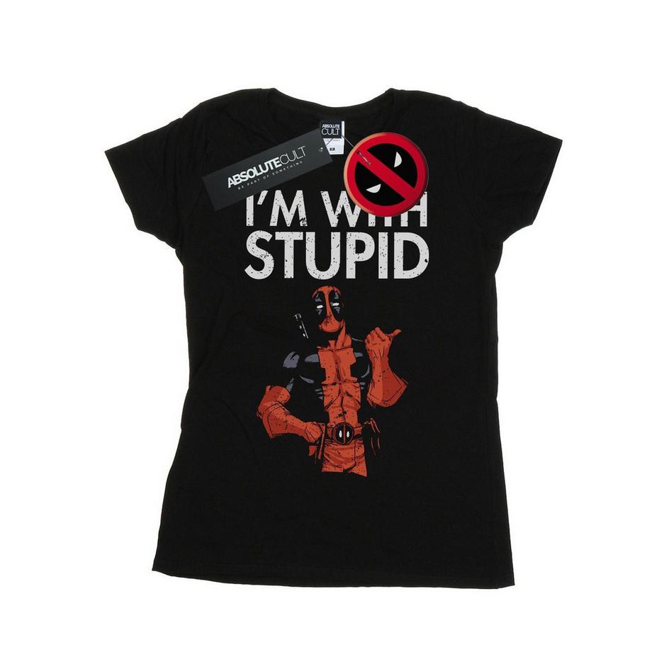 MARVEL T-shirt I'm With Stupid  