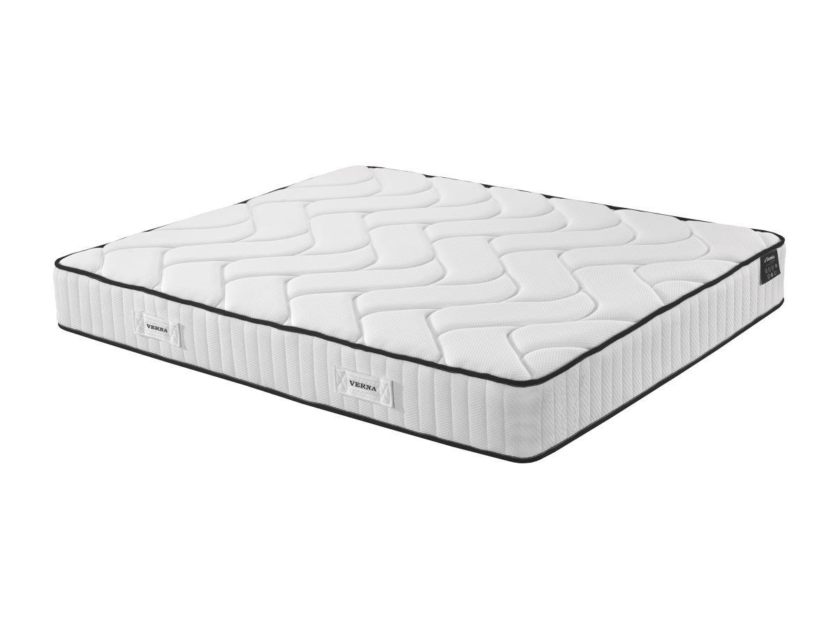 Ysmée Hôtel Matelas 160 x 200 cm anti-feu ressorts ensachés 5 zones et mémoire de forme ép.25cm - VERNA de YSMÉE HÔTEL  