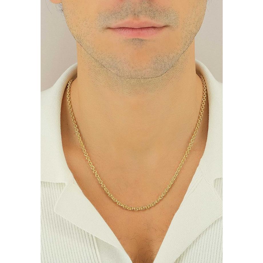 MUAU Schmuck  Collier Rundanker Gelbgold 750, 3.1mm, 50cm 