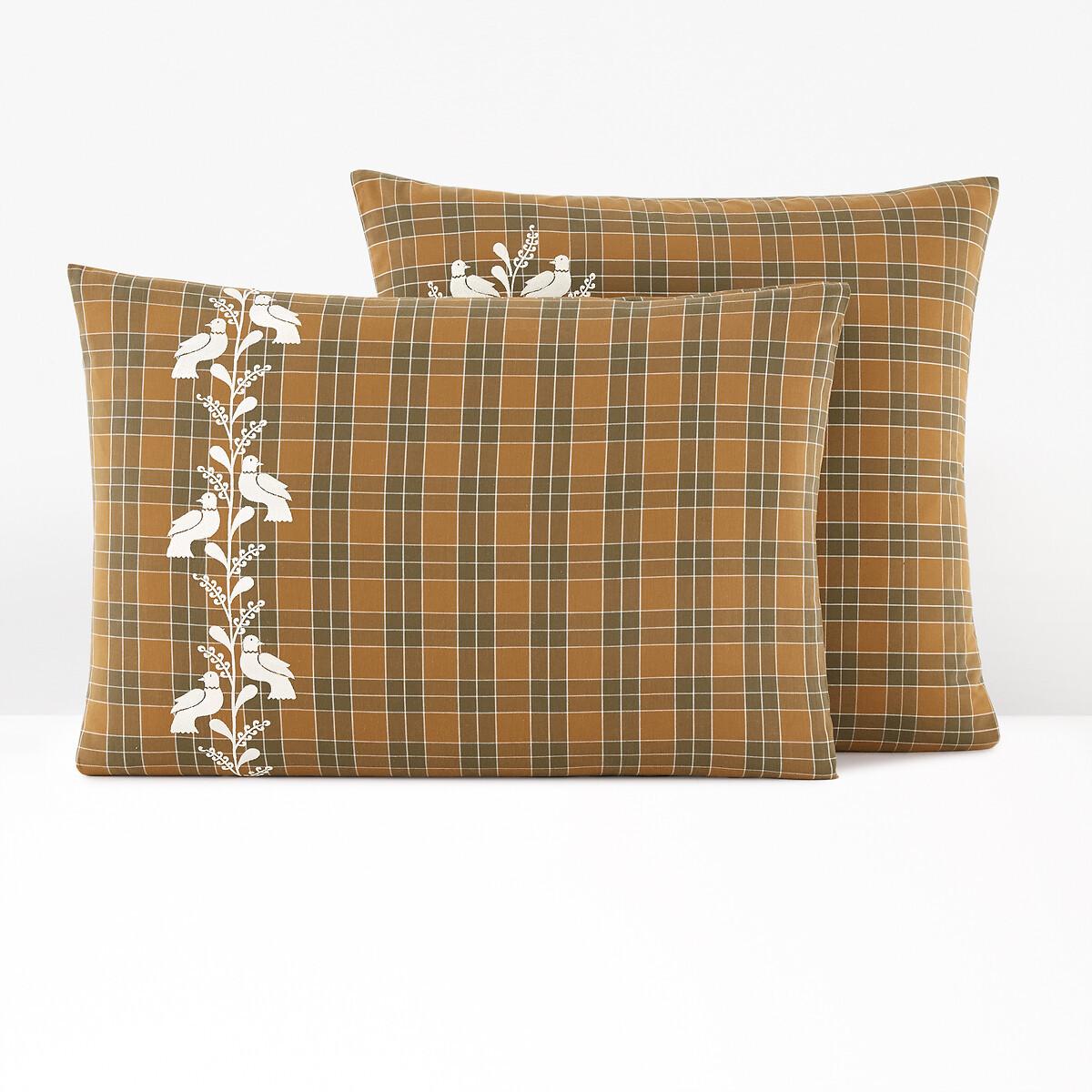 La Redoute Intérieurs Lotta Bestickter Kopfkissenbezug  