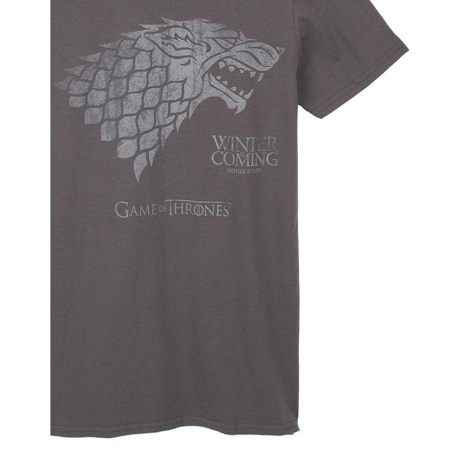 Game of Thrones Winter Is Coming Direwolf Print T-Shirt  