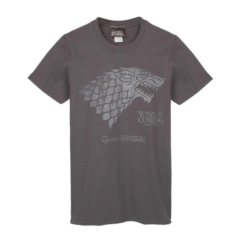 Game of Thrones Winter Is Coming Direwolf Print T-Shirt  