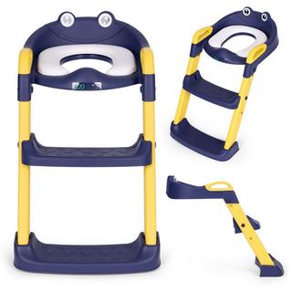 MST Sedile WC per bambini con gradini e scaletta, blu, ECOTOYS  