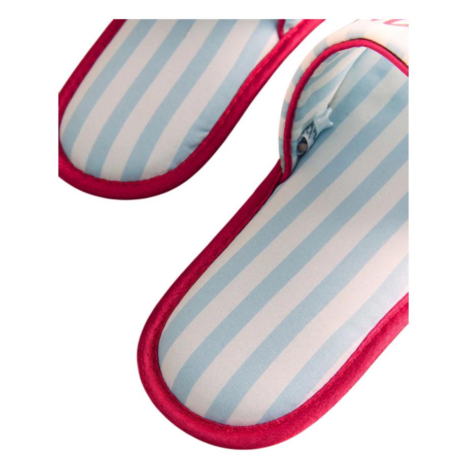 Cath Kidston Chaussons rayés à motif chien  