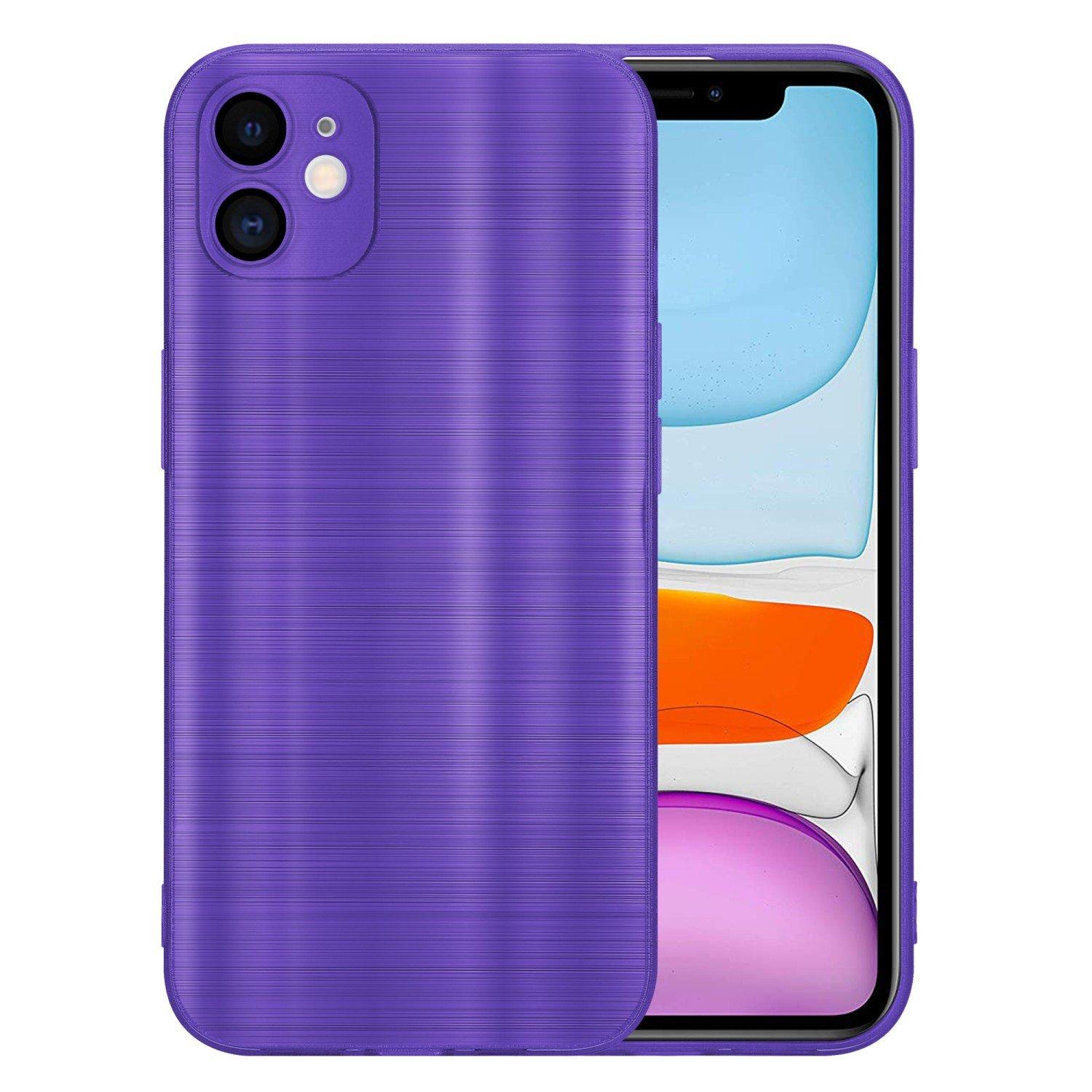 Cadorabo  Housse compatible avec Apple iPhone 11 - Coque de protection en silicone TPU flexible au design brossé 