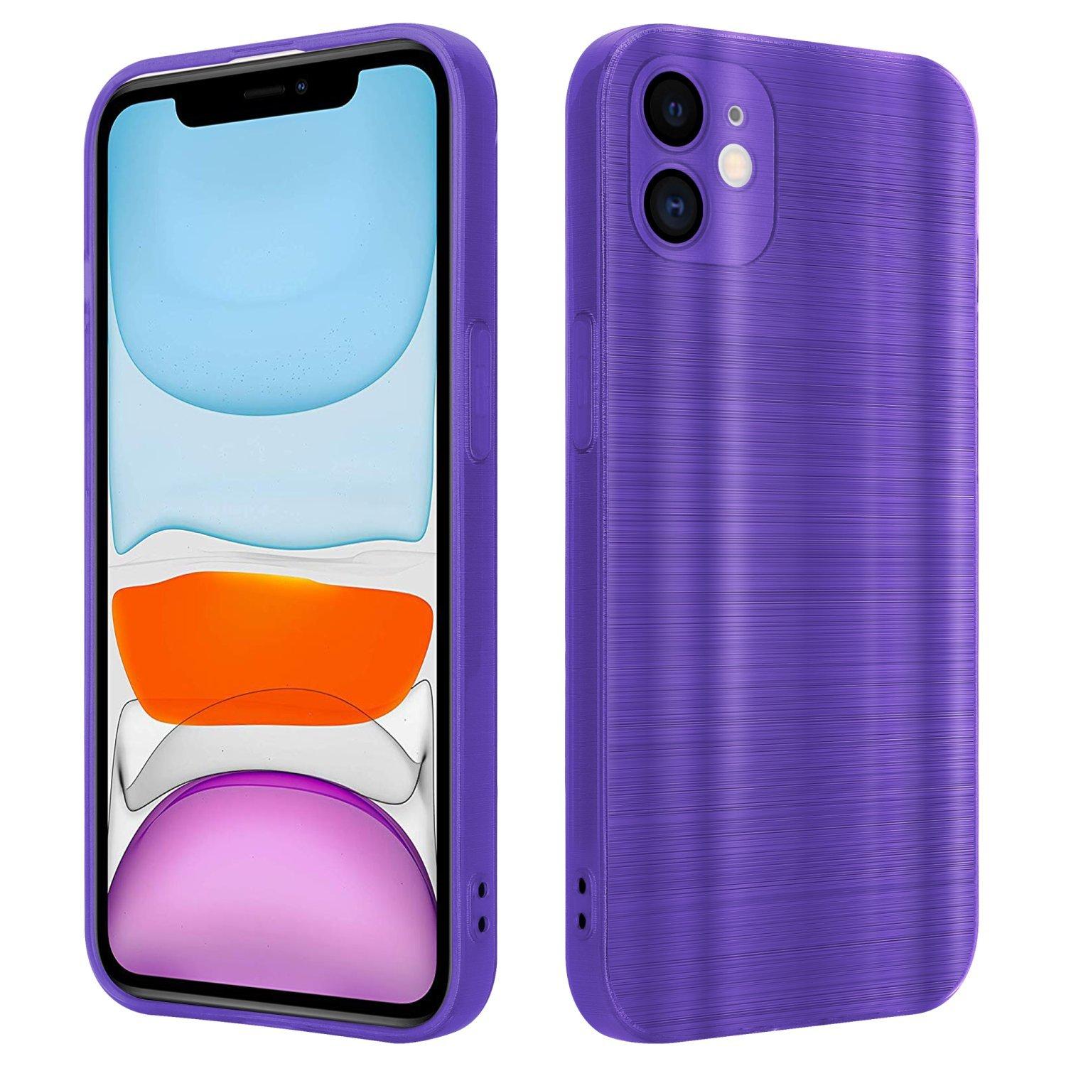 Cadorabo  Housse compatible avec Apple iPhone 11 - Coque de protection en silicone TPU flexible au design brossé 